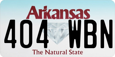 AR license plate 404WBN