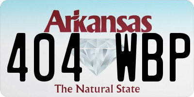 AR license plate 404WBP