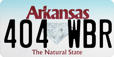 AR license plate 404WBR