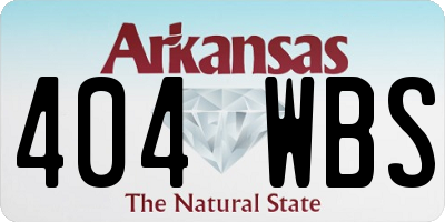 AR license plate 404WBS