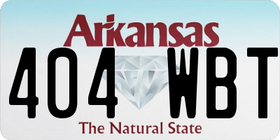 AR license plate 404WBT