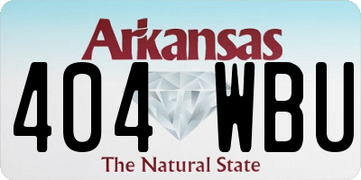 AR license plate 404WBU