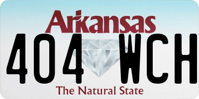 AR license plate 404WCH