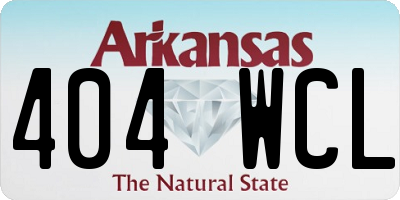 AR license plate 404WCL