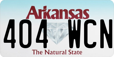 AR license plate 404WCN