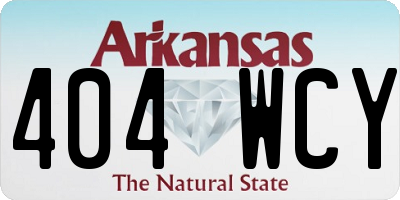 AR license plate 404WCY