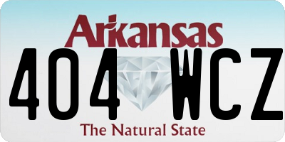 AR license plate 404WCZ