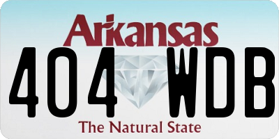 AR license plate 404WDB