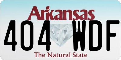AR license plate 404WDF