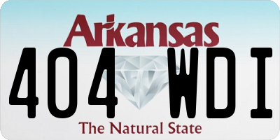 AR license plate 404WDI