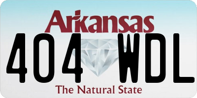 AR license plate 404WDL