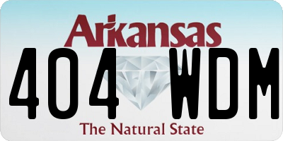 AR license plate 404WDM