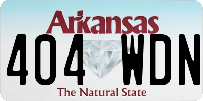AR license plate 404WDN