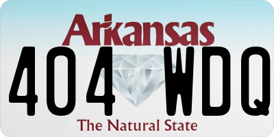 AR license plate 404WDQ