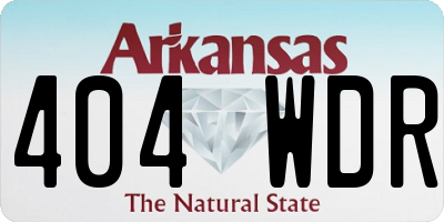 AR license plate 404WDR