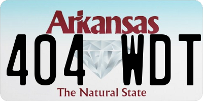 AR license plate 404WDT