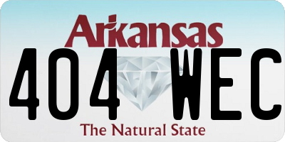 AR license plate 404WEC