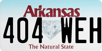 AR license plate 404WEH