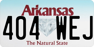AR license plate 404WEJ