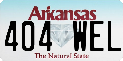 AR license plate 404WEL