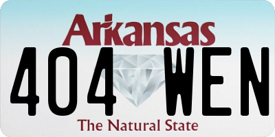 AR license plate 404WEN