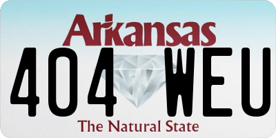 AR license plate 404WEU