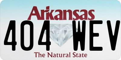 AR license plate 404WEV