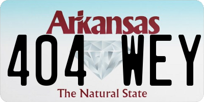 AR license plate 404WEY