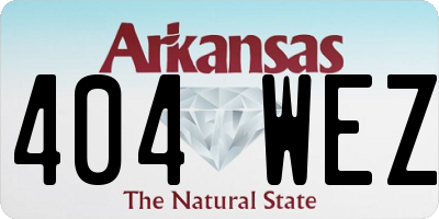 AR license plate 404WEZ