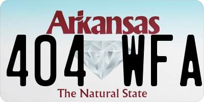AR license plate 404WFA