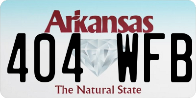 AR license plate 404WFB