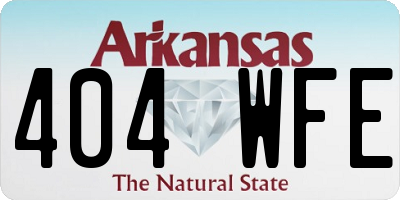 AR license plate 404WFE