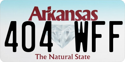 AR license plate 404WFF