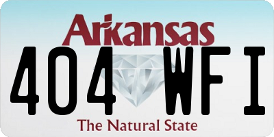 AR license plate 404WFI