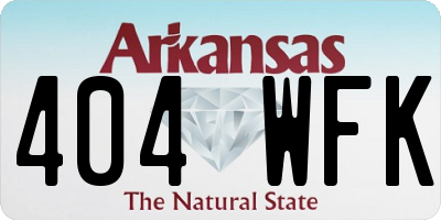 AR license plate 404WFK