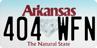 AR license plate 404WFN