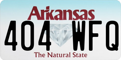 AR license plate 404WFQ