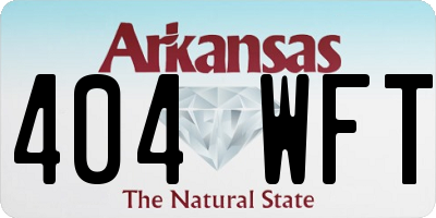 AR license plate 404WFT