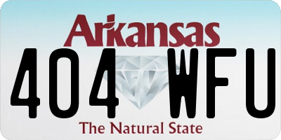 AR license plate 404WFU