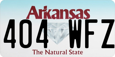 AR license plate 404WFZ