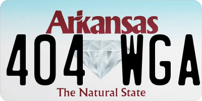 AR license plate 404WGA