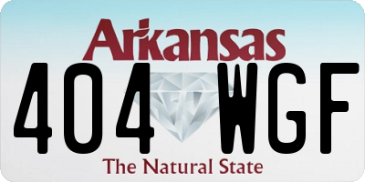 AR license plate 404WGF