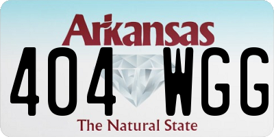 AR license plate 404WGG