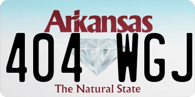 AR license plate 404WGJ