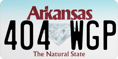 AR license plate 404WGP
