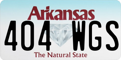 AR license plate 404WGS