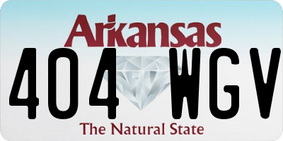 AR license plate 404WGV