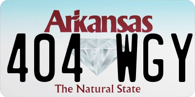 AR license plate 404WGY