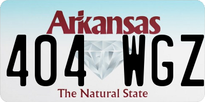 AR license plate 404WGZ