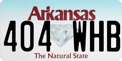 AR license plate 404WHB